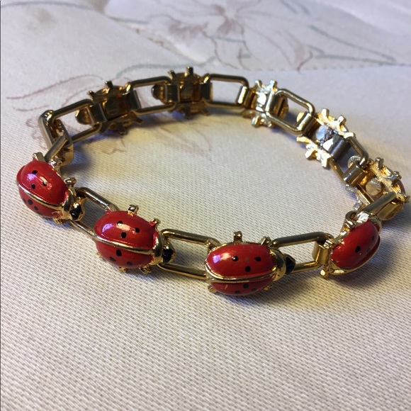 Vintage Jewelry - Vintage Ladybug Bracelet